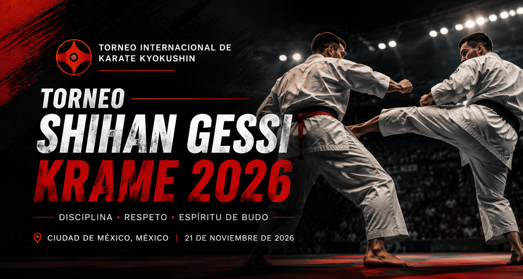 Torneo internacional de karate Kyokushin Shihan Gessi Krame